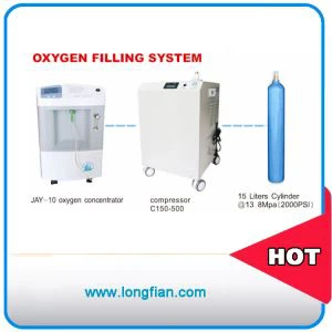 Čisti sustav za punjenje kisikom i bez ulja